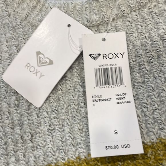 NWT || Roxy Sweaters Women Winter River Crew Neck Sweater Size‎ Small - Picture 6 of 12